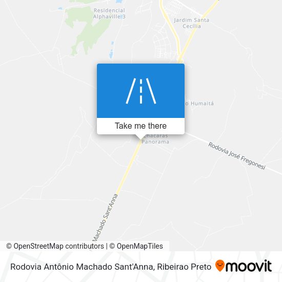 Rodovia Antônio Machado Sant'Anna map