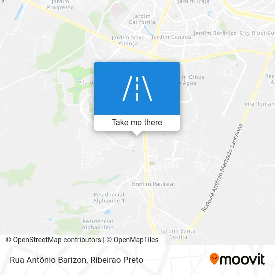 Rua Antônio Barizon map
