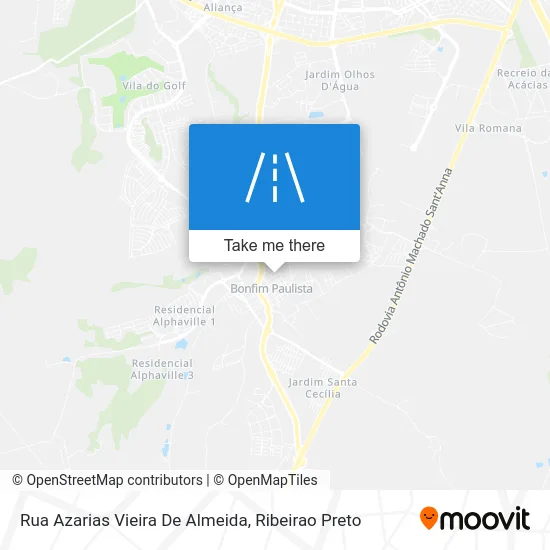 Rua Azarias Vieira De Almeida map