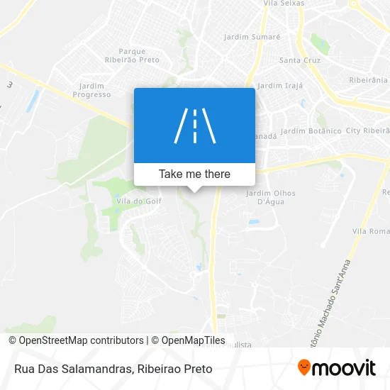 Rua Das Salamandras map