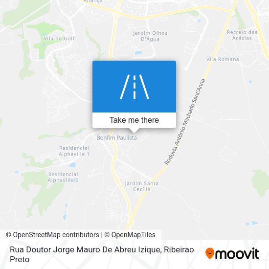 Rua Doutor Jorge Mauro De Abreu Izique map