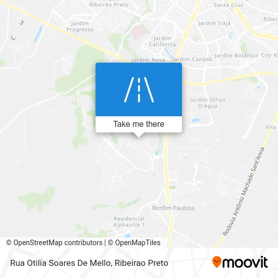 Rua Otilia Soares De Mello map