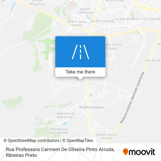 Rua Professora Carmem De Oliveira Pinto Arruda map