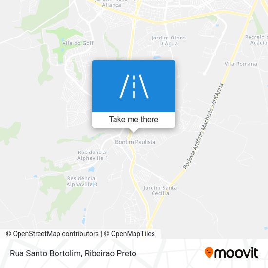 Rua Santo Bortolim map