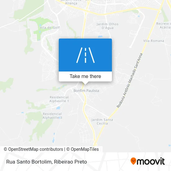 Rua Santo Bortolim map