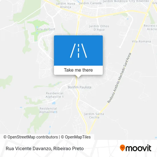 Rua Vicente Davanzo map