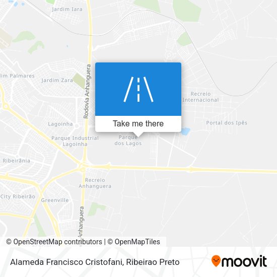 Alameda Francisco Cristofani map