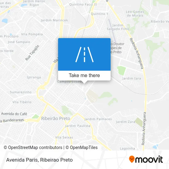 Avenida Paris map