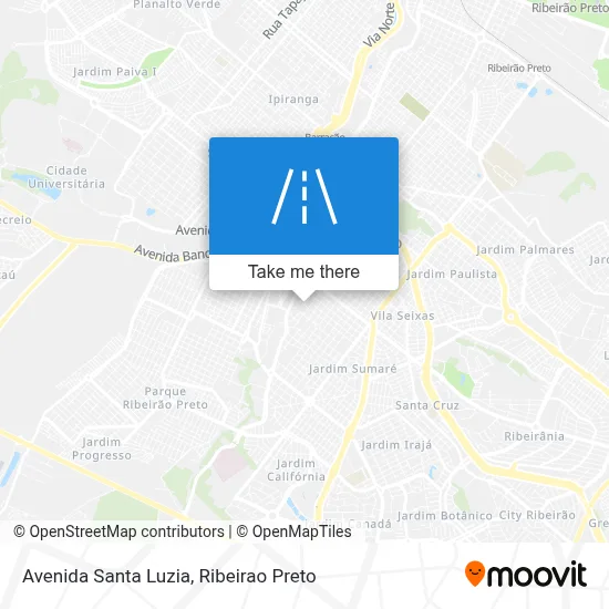 Avenida Santa Luzia map