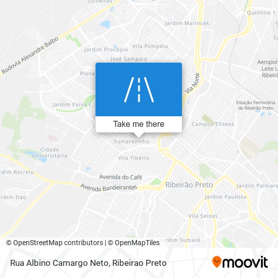 Mapa Rua Albino Camargo Neto