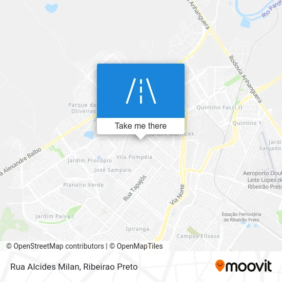 Rua Alcides Milan map