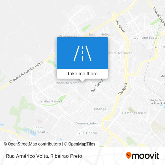 Rua Américo Volta map