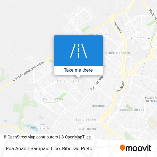 Rua Anadir Sampaio Lico map