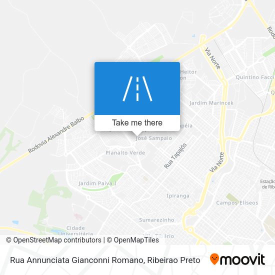 Rua Annunciata Gianconni Romano map