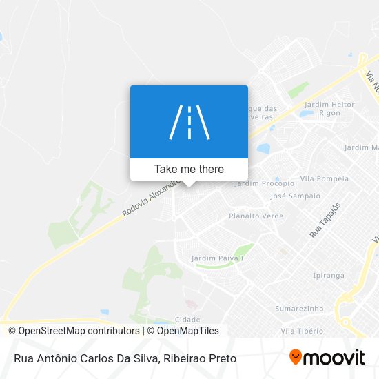 Rua Antônio Carlos Da Silva map