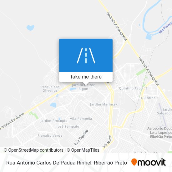 Rua Antônio Carlos De Pádua Rinhel map