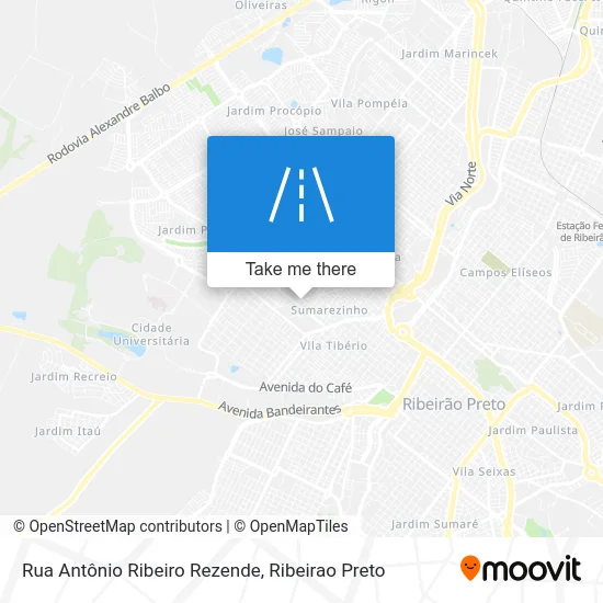 Rua Antônio Ribeiro Rezende map