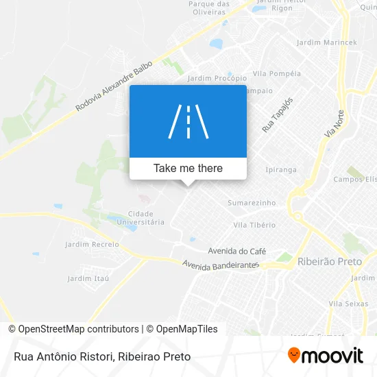Rua Antônio Ristori map