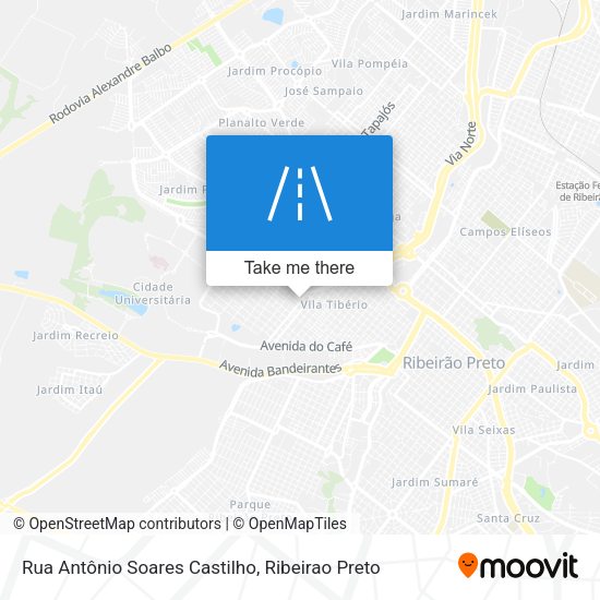 Rua Antônio Soares Castilho map