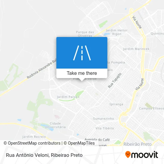 Rua Antônio Veloni map
