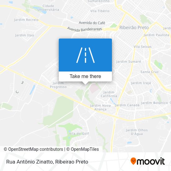 Rua Antônio Zinatto map