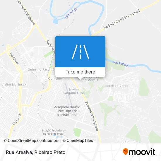 Rua Arealva map