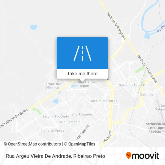 Rua Argeu Vieira De Andrade map
