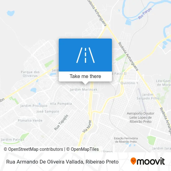 Rua Armando De Oliveira Vallada map