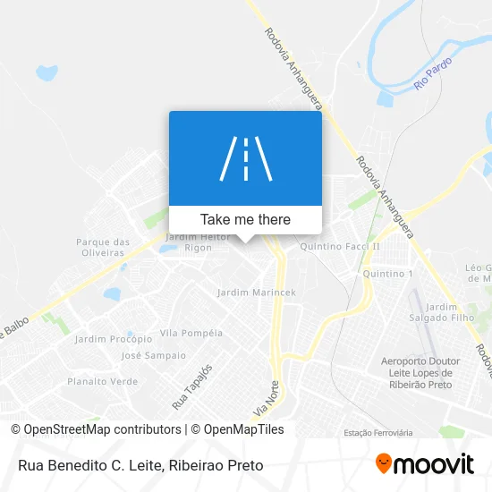 Rua Benedito C. Leite map