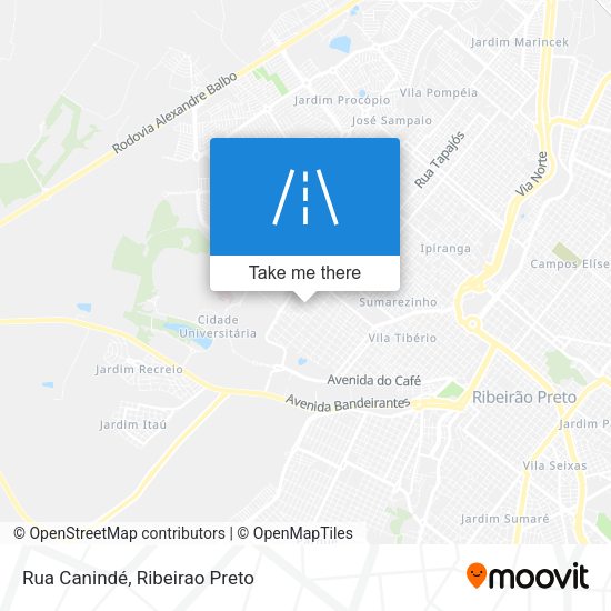 Rua Canindé map