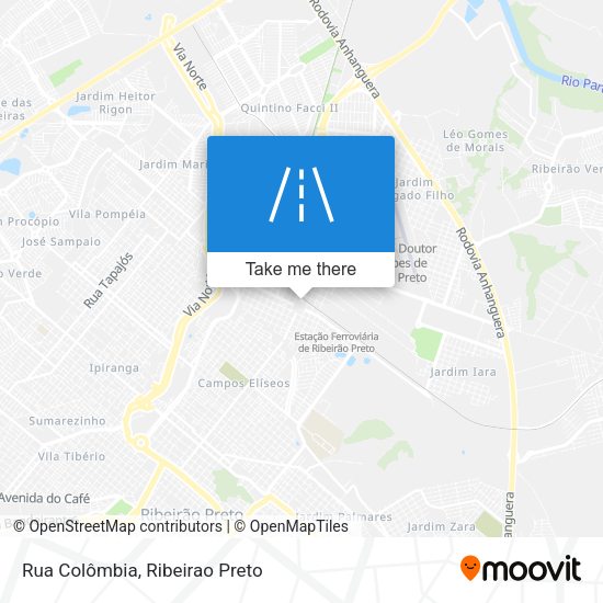 Rua Colômbia map