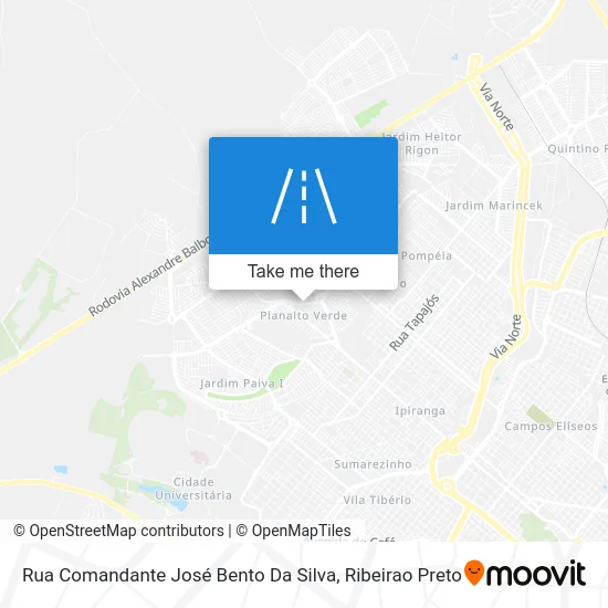 Rua Comandante José Bento Da Silva map