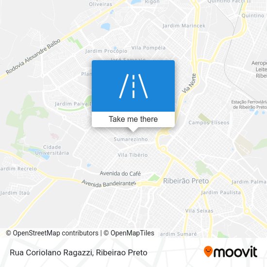 Rua Coriolano Ragazzi map