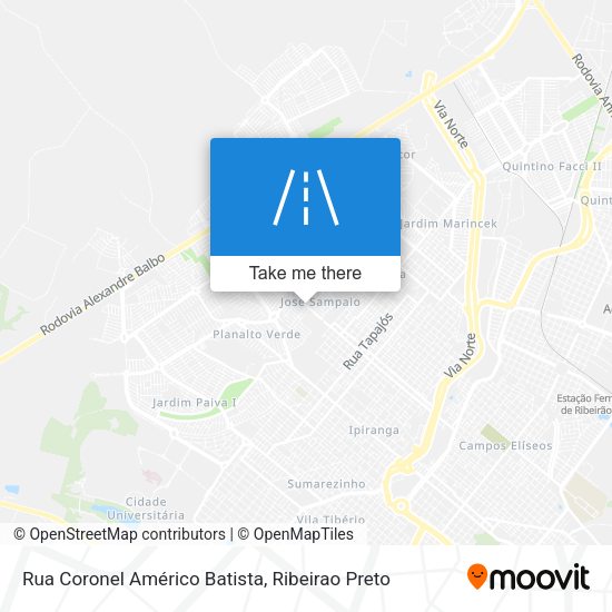 Rua Coronel Américo Batista map