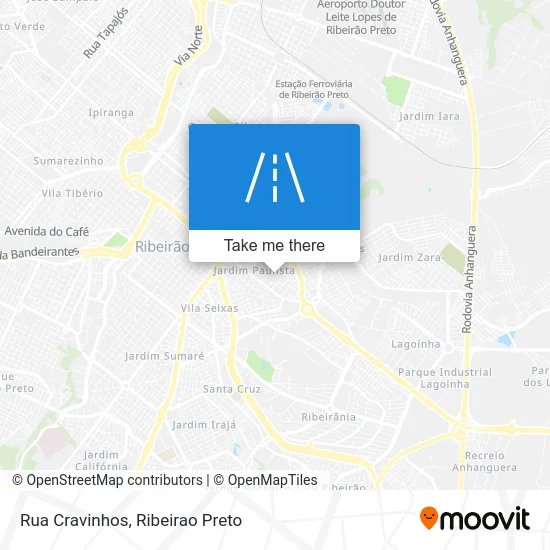 Rua Cravinhos map