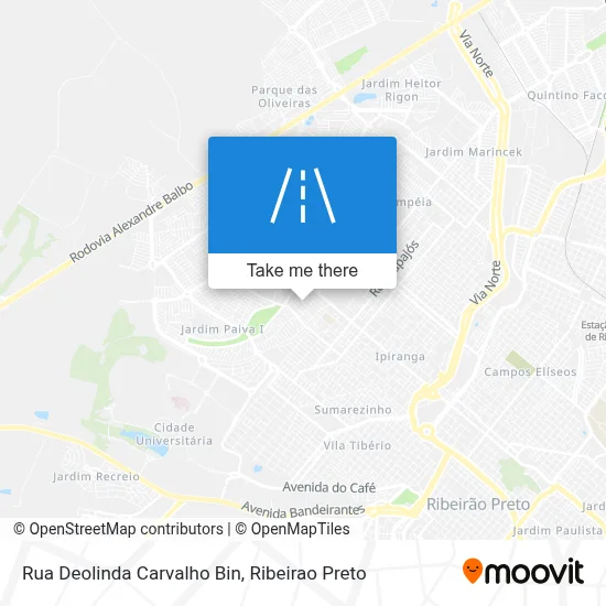 Rua Deolinda Carvalho Bin map