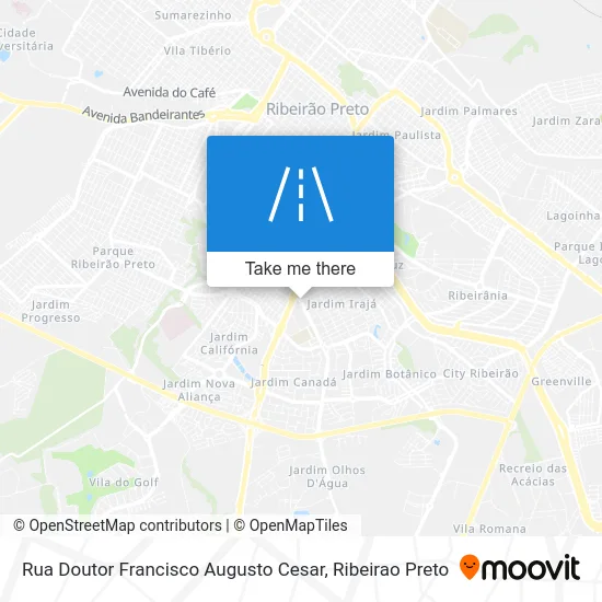 Rua Doutor Francisco Augusto Cesar map