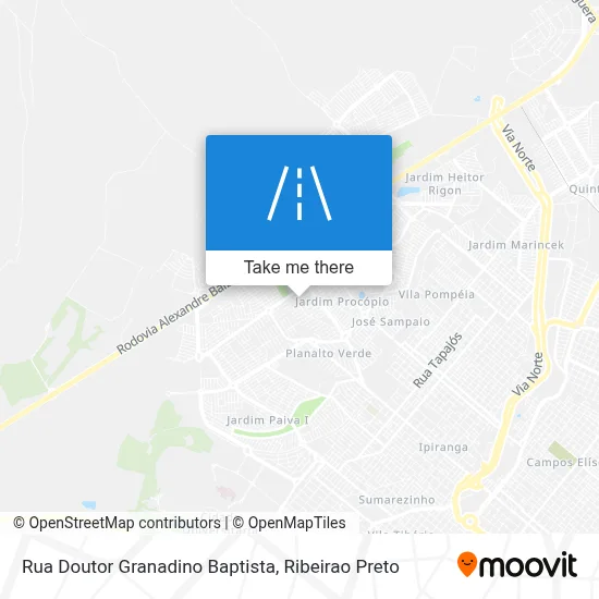 Rua Doutor Granadino Baptista map
