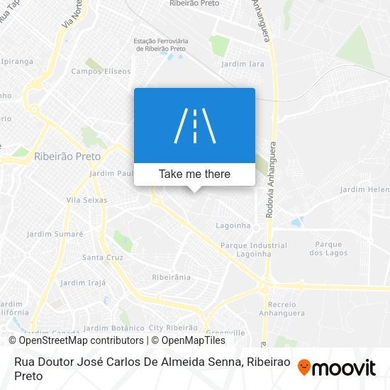 Rua Doutor José Carlos De Almeida Senna map