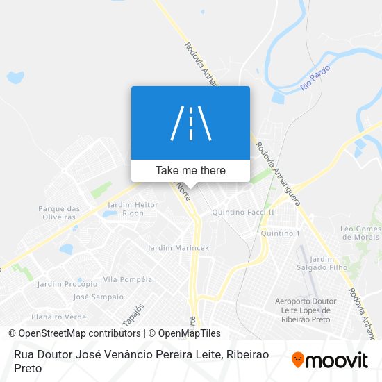 Rua Doutor José Venâncio Pereira Leite map