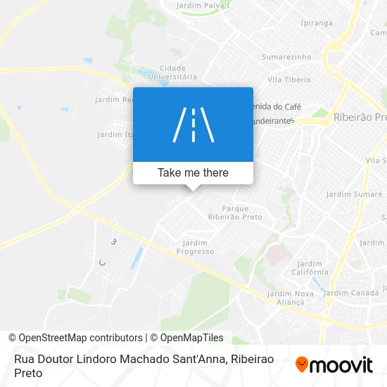Rua Doutor Lindoro Machado Sant'Anna map