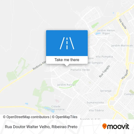 Rua Doutor Walter Velho map