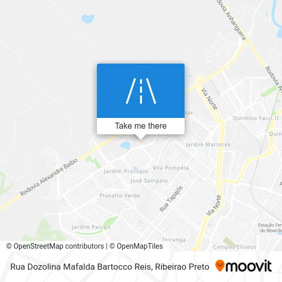 Rua Dozolina Mafalda Bartocco Reis map