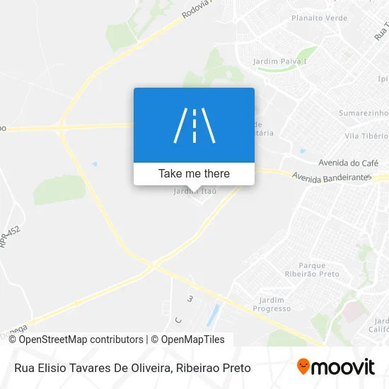 Rua Elisio Tavares De Oliveira map