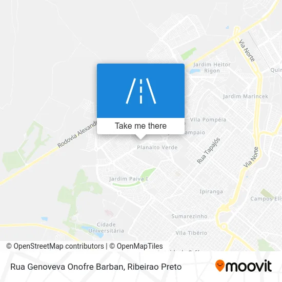 Rua Genoveva Onofre Barban map