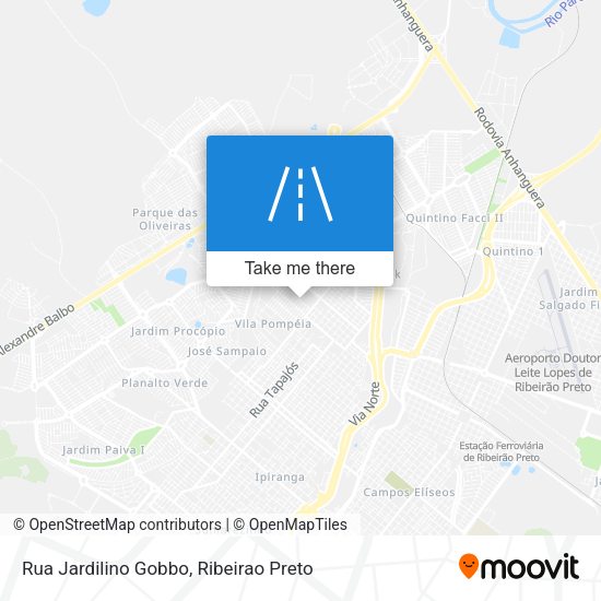 Rua Jardilino Gobbo map