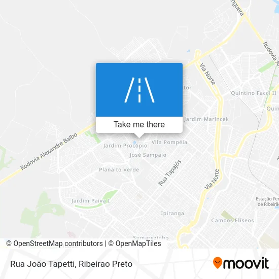 Rua João Tapetti map
