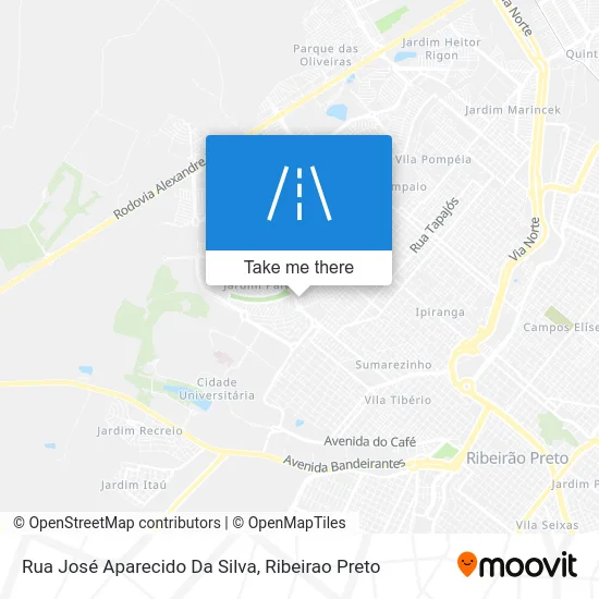 Rua José Aparecido Da Silva map