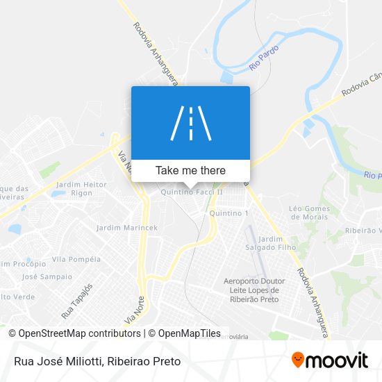 Rua José Miliotti map