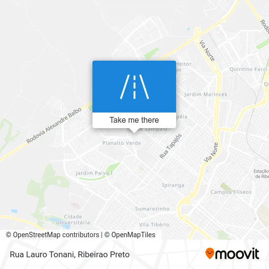Rua Lauro Tonani map